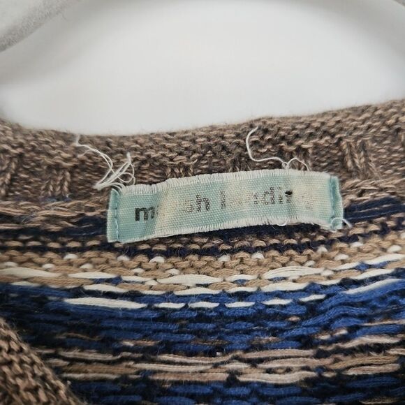 VTG Marsh Landing Sweater Medium‎ Geometric Fair Isle Nordic Cotton Ramie GUC - Picture 2 of 10